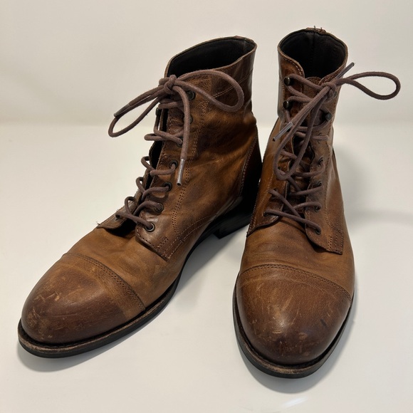 Wolverine BLVD Leather Men\'s Cap Toe Lace Up Vintage Look Logger Boots main image 9